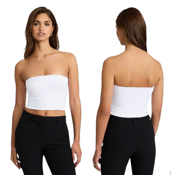 Express Body Contour High Compression Cropped Tube Top Size Medium - Picture 1 of 11